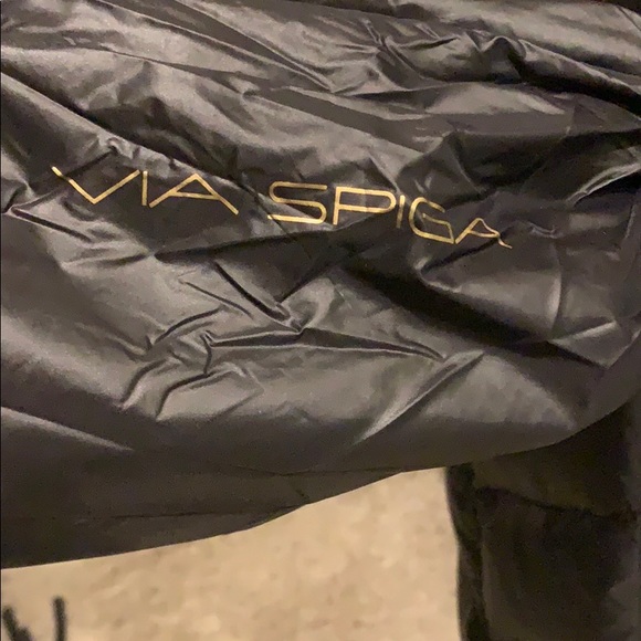 🌟HP🌟NWT Via Spiga chevron quilted slim down coat - Picture 7 of 13